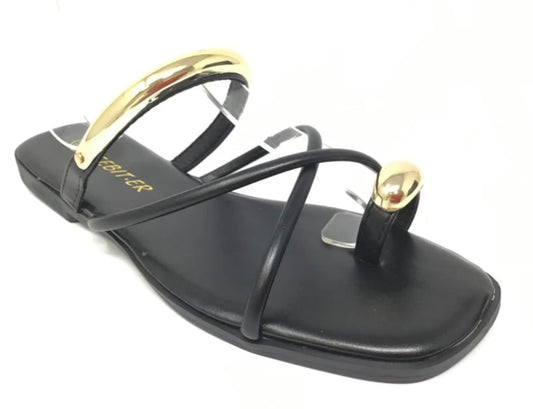 Sandalias detalle dorado