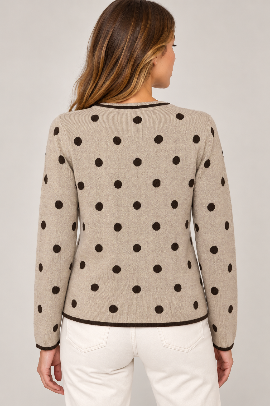 CHAQUETA DE PUNTO LUNARES