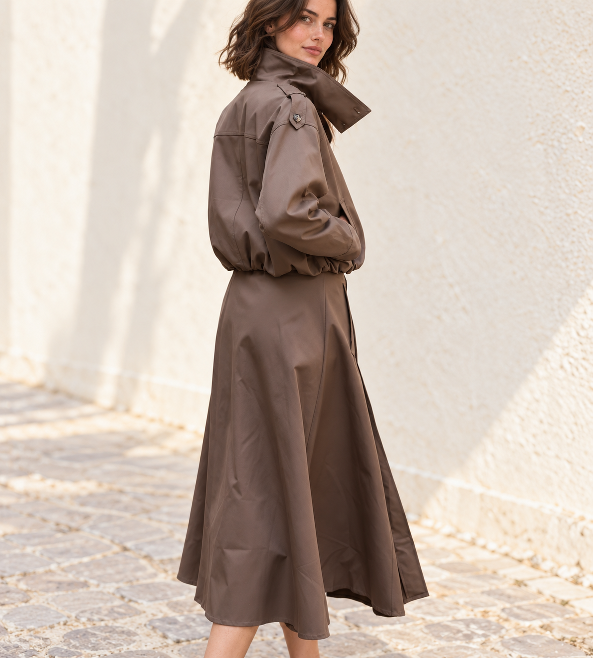 FALDA TRENCH CHOCOLATE