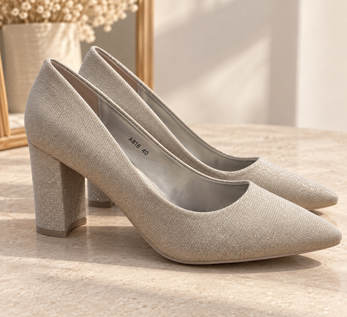 ZAPATO SALÓN TACÓN CUADRADO