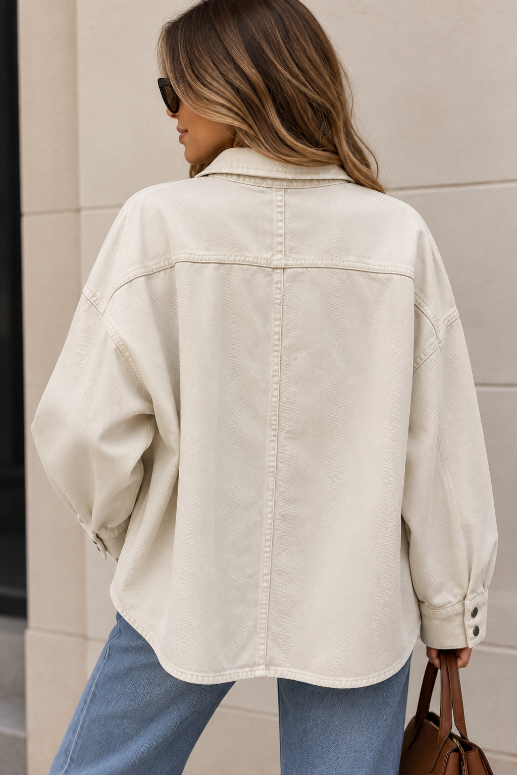 CHAQUETA VAQUERA OVERSIZE BOTONES