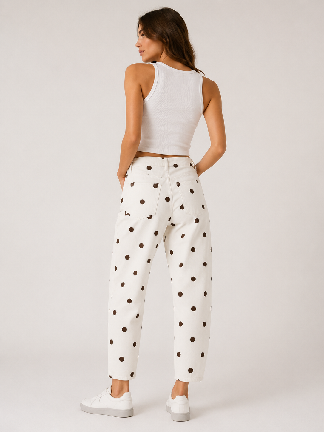 JEANS LUNARES MARRONES