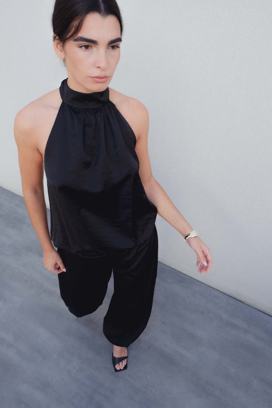 PANTALÓN BOMBACHO SATINADO