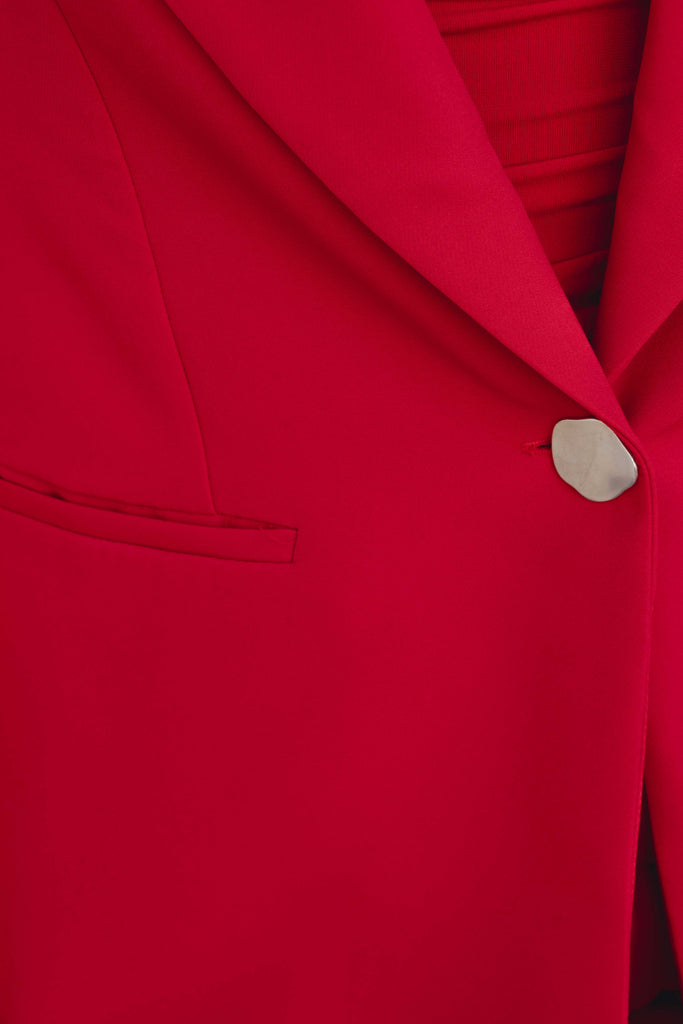 BLAZER BOTON PLATEADO