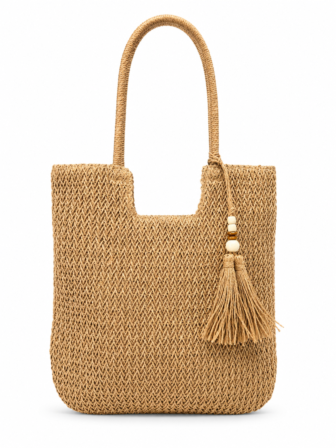 BOLSO RAFIA XL TAUPE