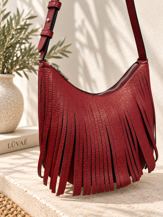 BOLSO BANDOLERA CON FLECOS