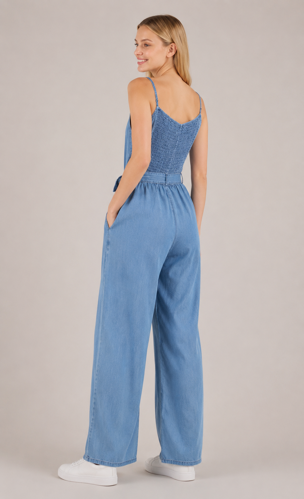 MONO LARGO EFECTO DENIM