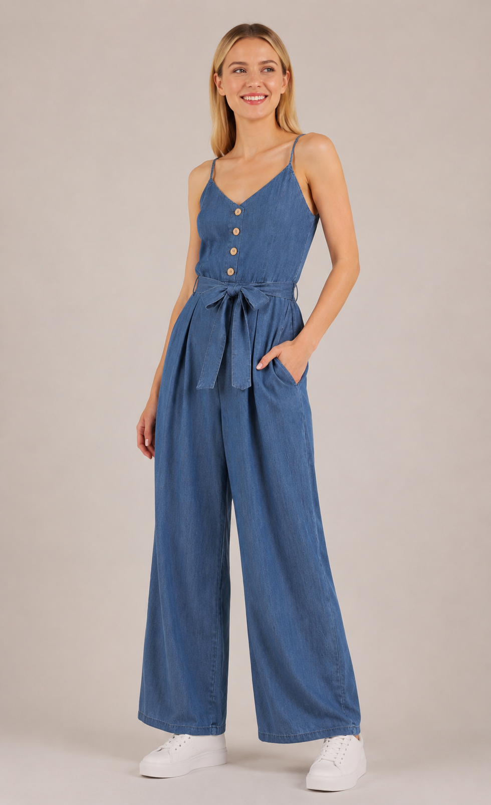 MONO LARGO EFECTO DENIM
