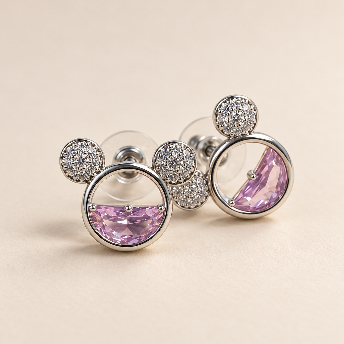 PENDIENTES DE ACERO CON DETALLES
