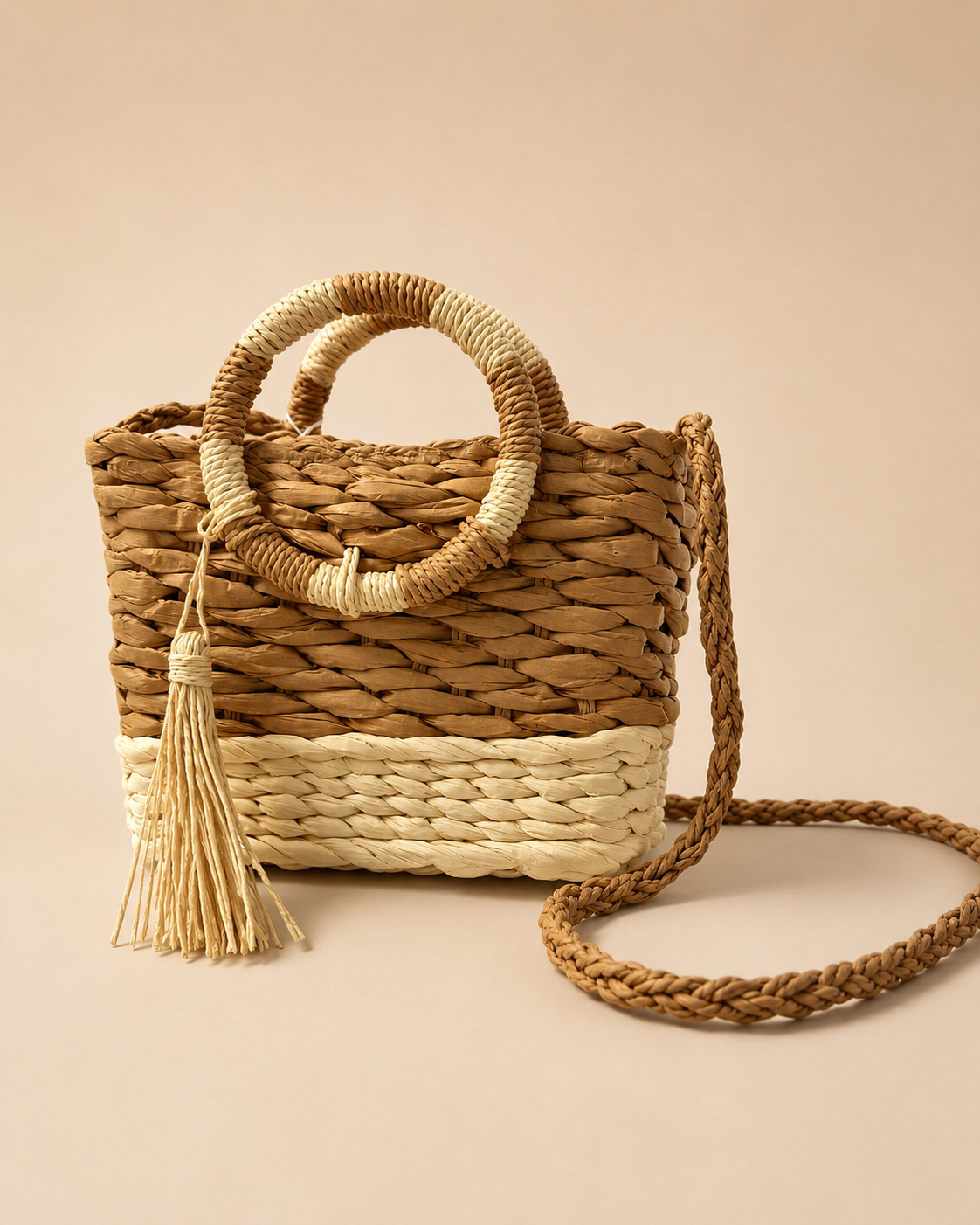 BOLSO RAFIA BICOLOR