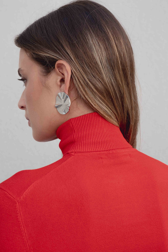 Jersey cuello subido rojo