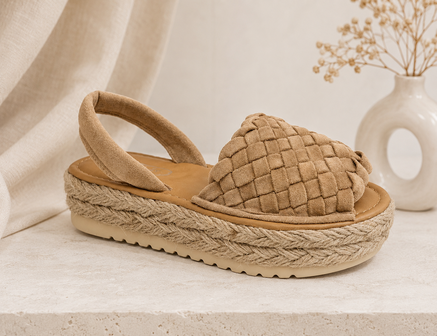 SANDALIAS ESPARTO PLATAFORMA