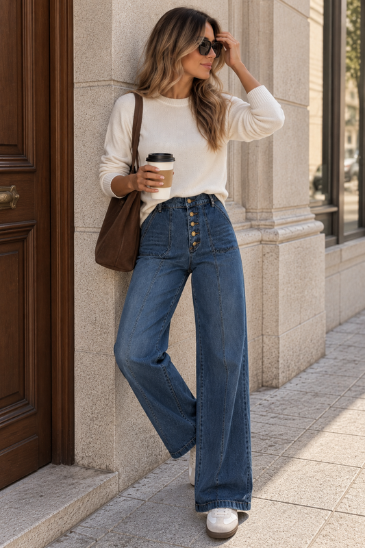 JEANS BOTONES