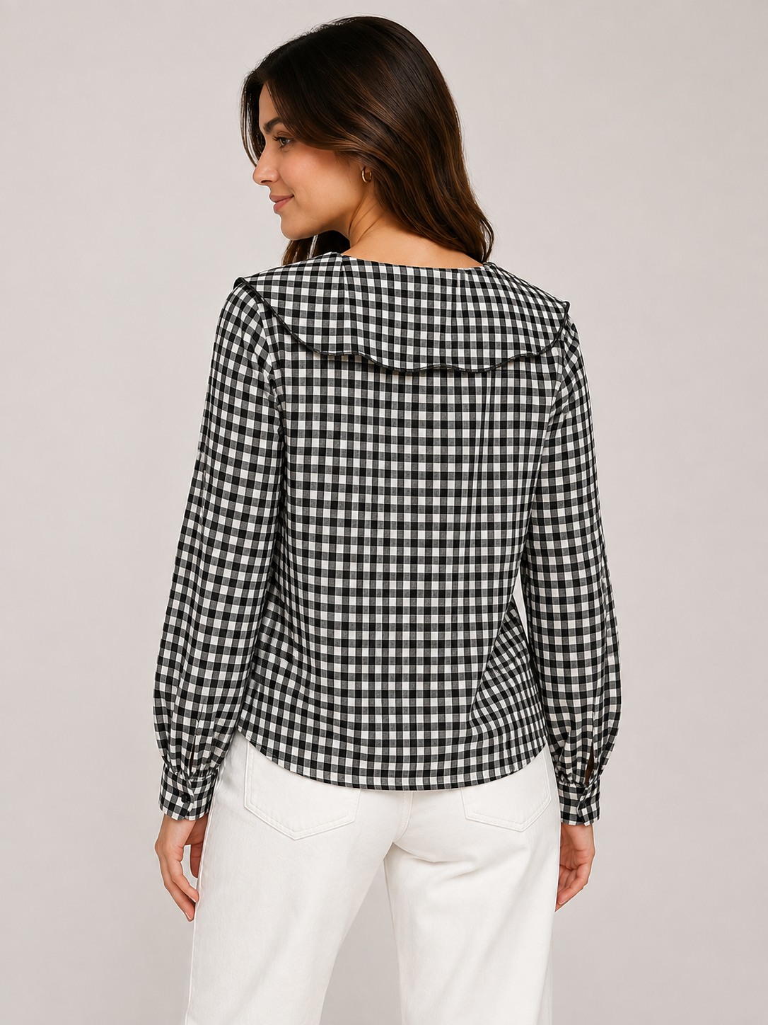 BLUSA ESTAMPADA CUADROS