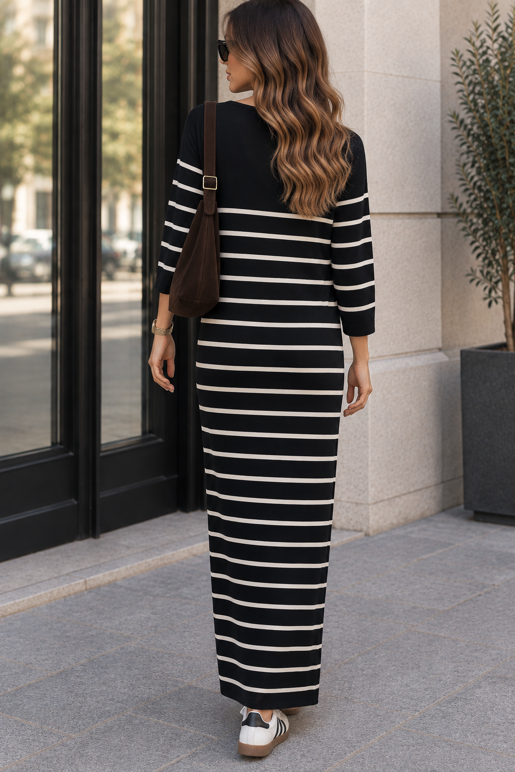 VESTIDO DE PUNTO RAYAS