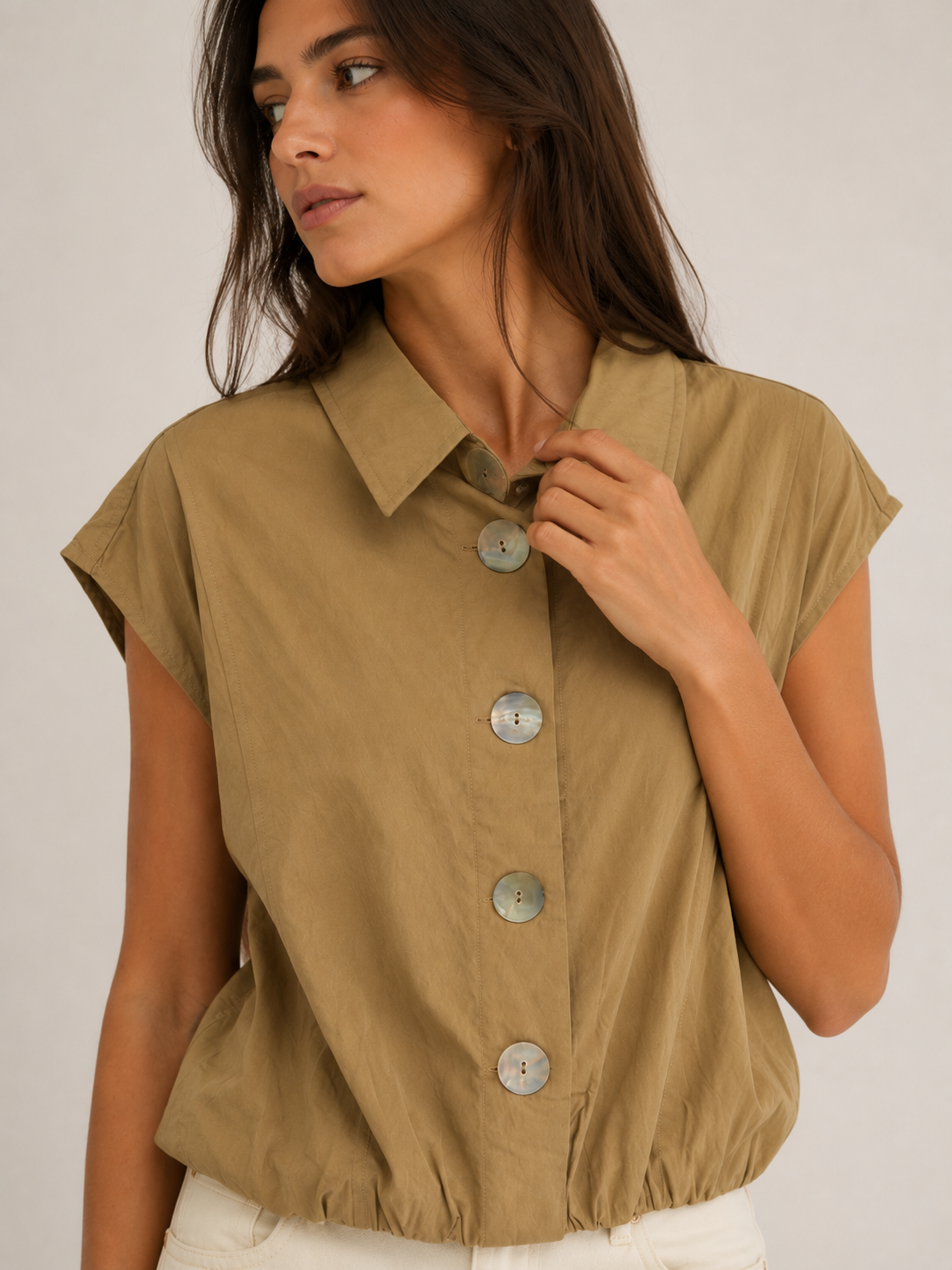 TOP CHALECO BOTONES
