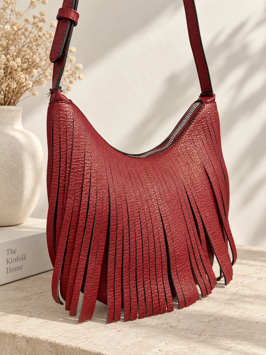 BOLSO BANDOLERA CON FLECOS
