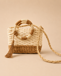 Bolso de Rafia bicolor