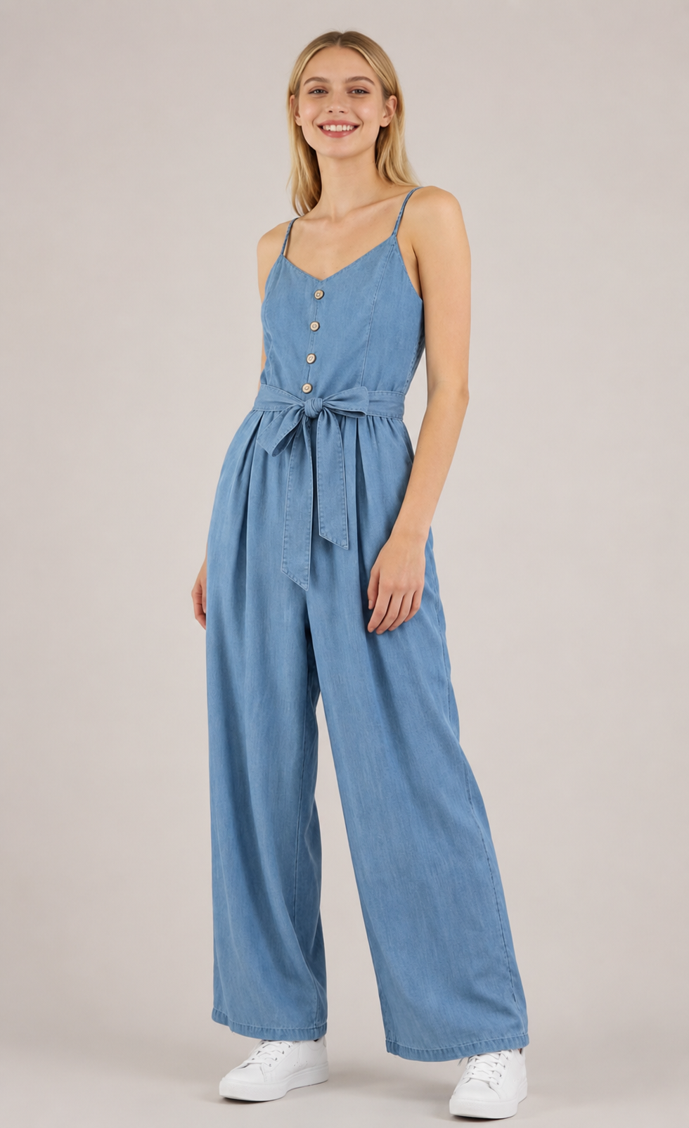 MONO LARGO EFECTO DENIM