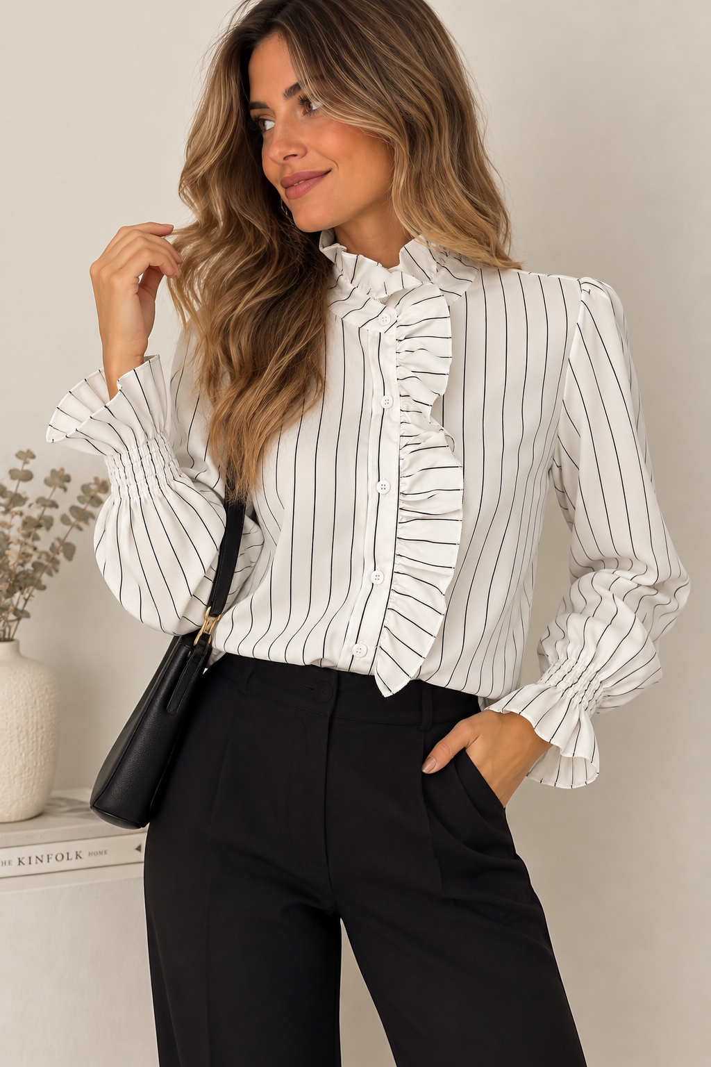 Blusa con volantes