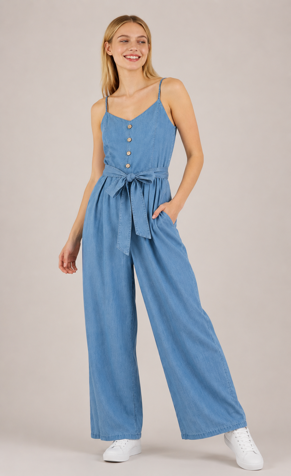 MONO LARGO EFECTO DENIM