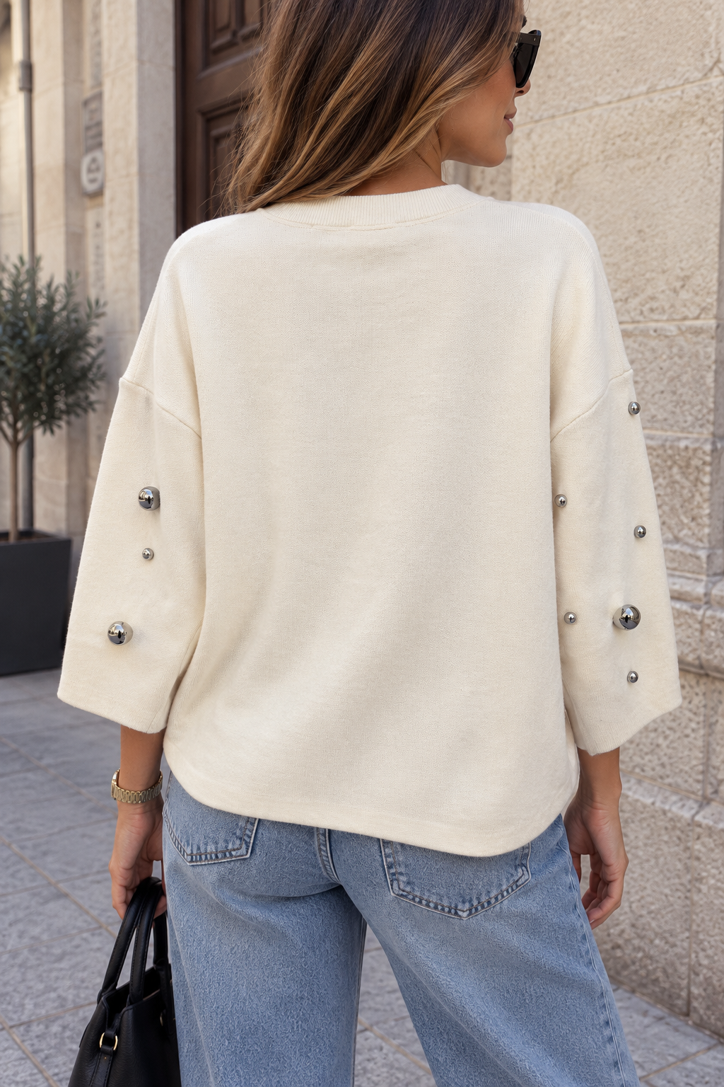 JERSEY DE MANGA CORTA CON TACHAS