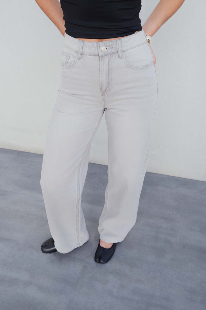 JEANS WIDE LEG TIRO MEDIO FULL LENGTH