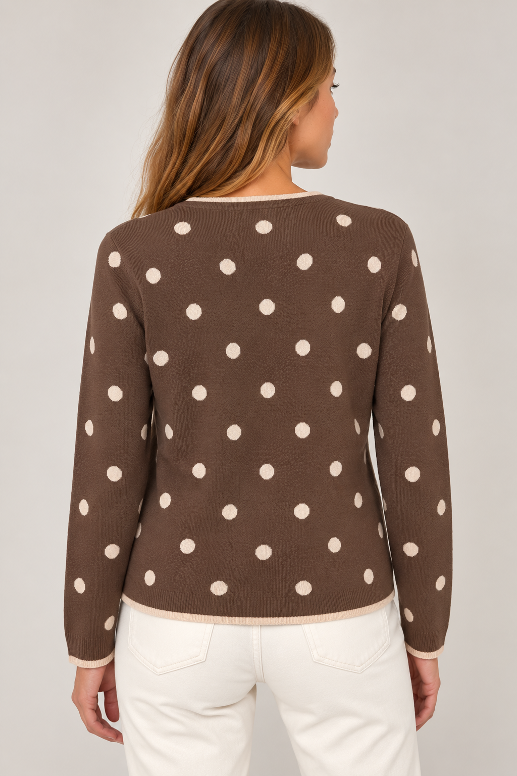 CHAQUETA DE PUNTO LUNARES