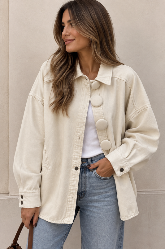 CHAQUETA VAQUERA OVERSIZE BOTONES