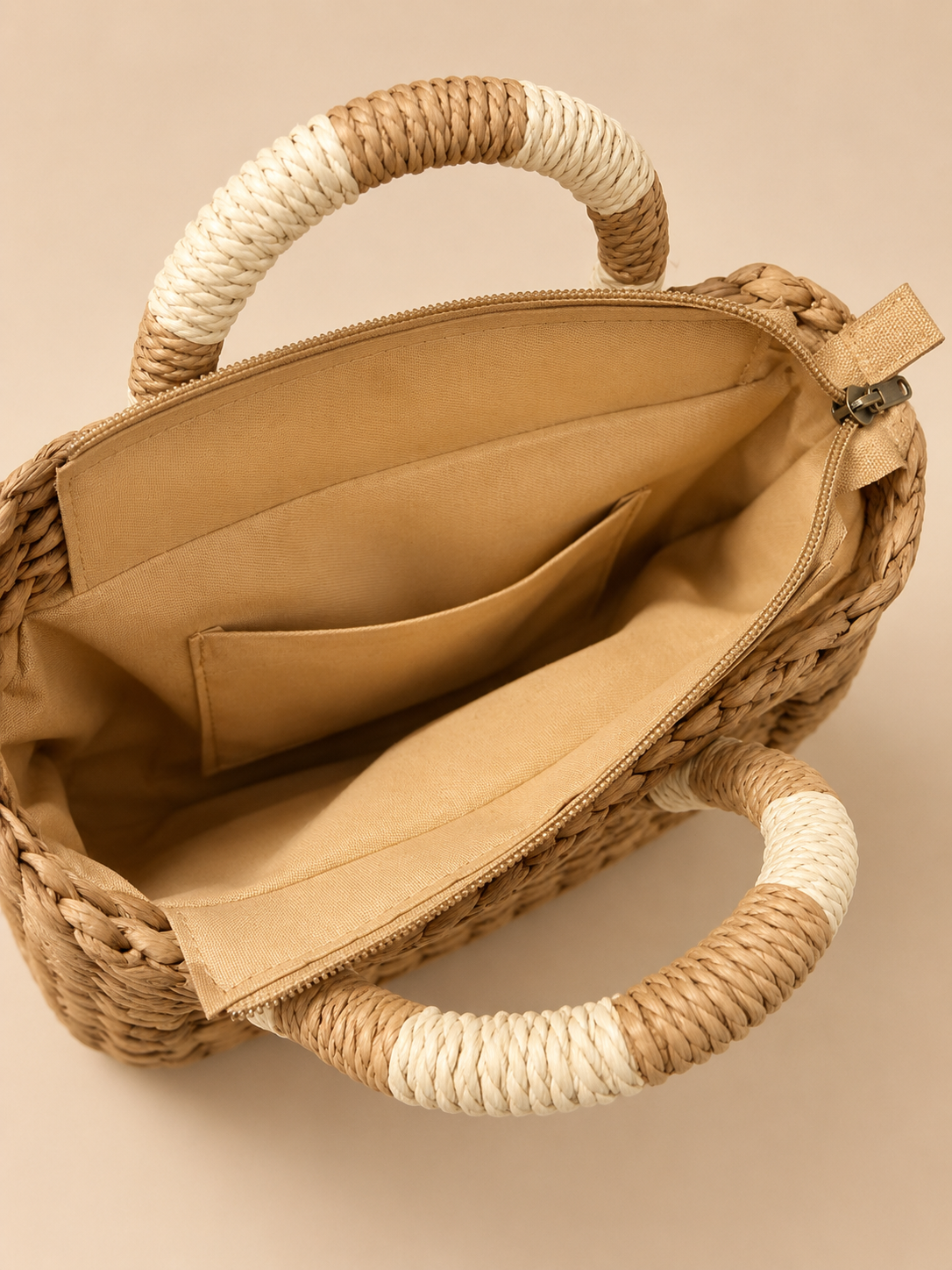 BOLSO RAFIA BICOLOR