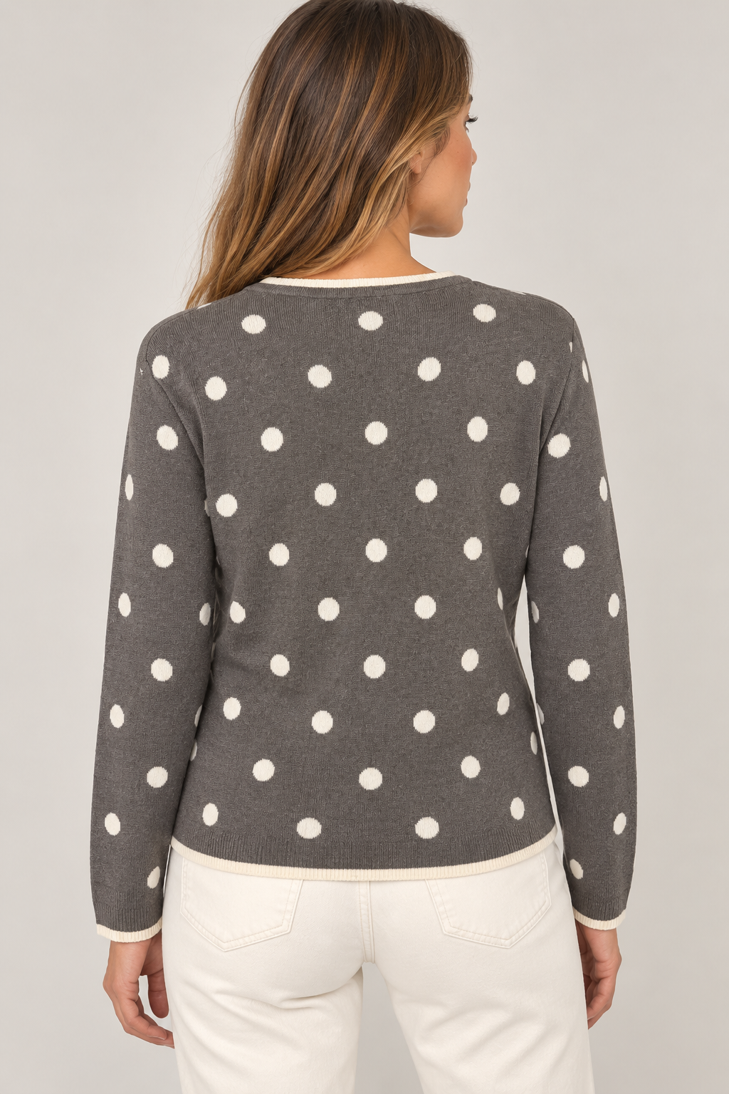 CHAQUETA DE PUNTO LUNARES