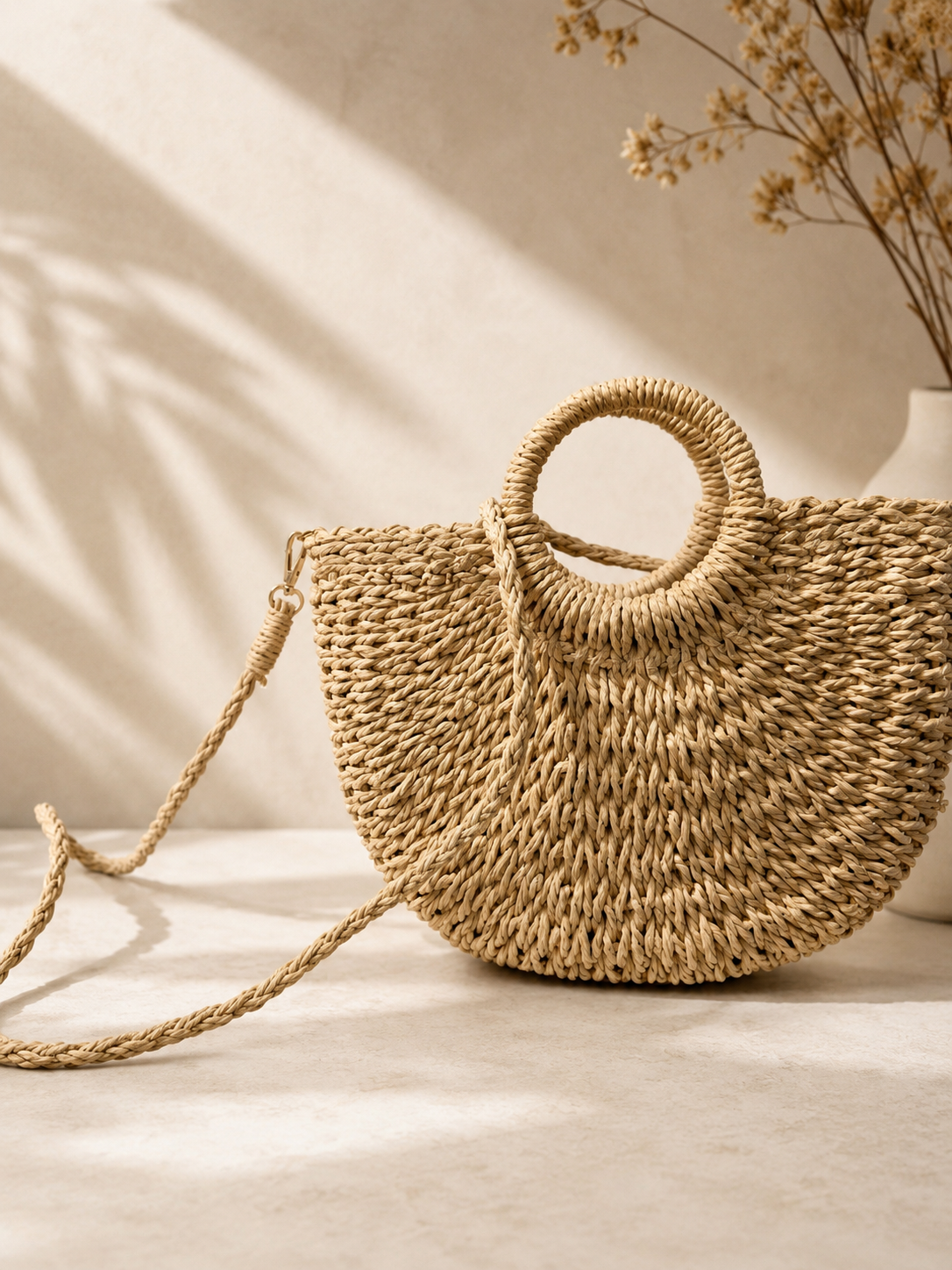 BOLSO RAFIA COLOR CRUDO