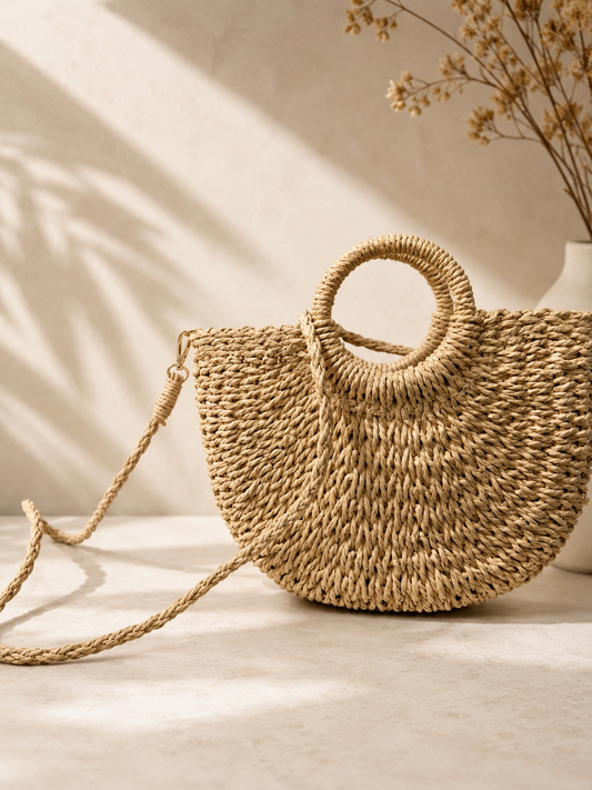BOLSO RAFIA COLOR CRUDO