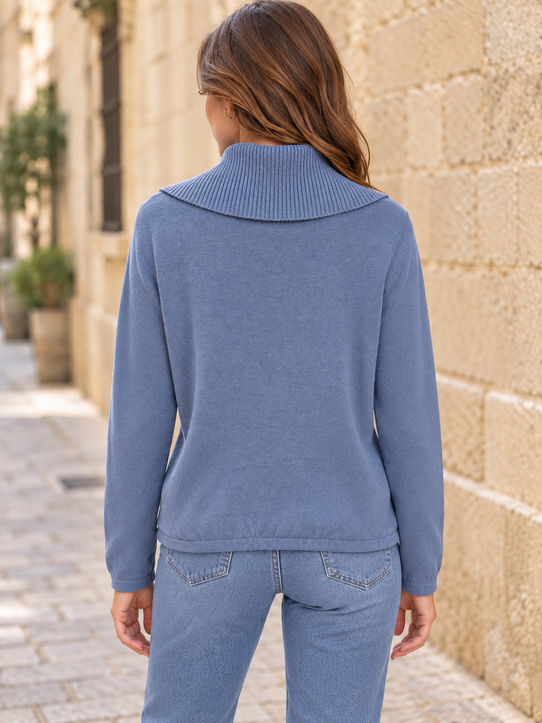 CHAQUETA CUELLO SUBIDO CON CREMALLERA