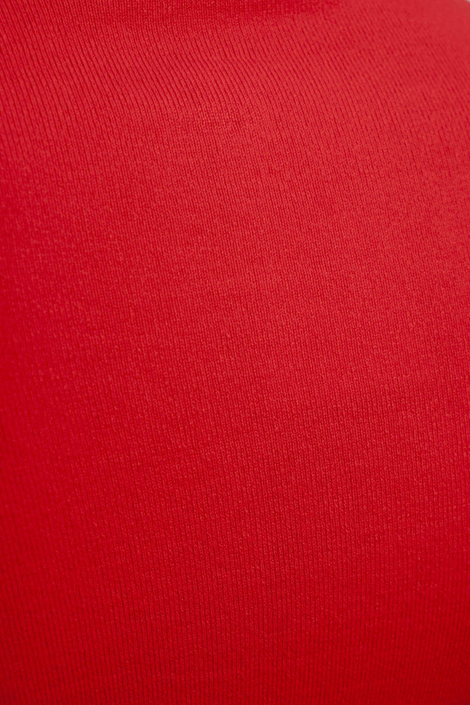 Jersey cuello subido rojo