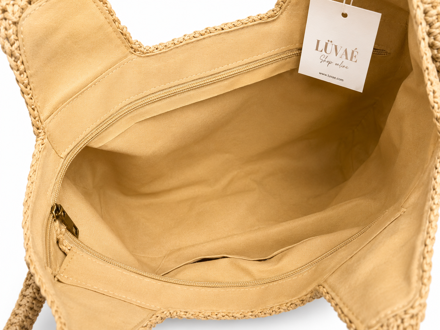 BOLSO RAFIA XL TAUPE