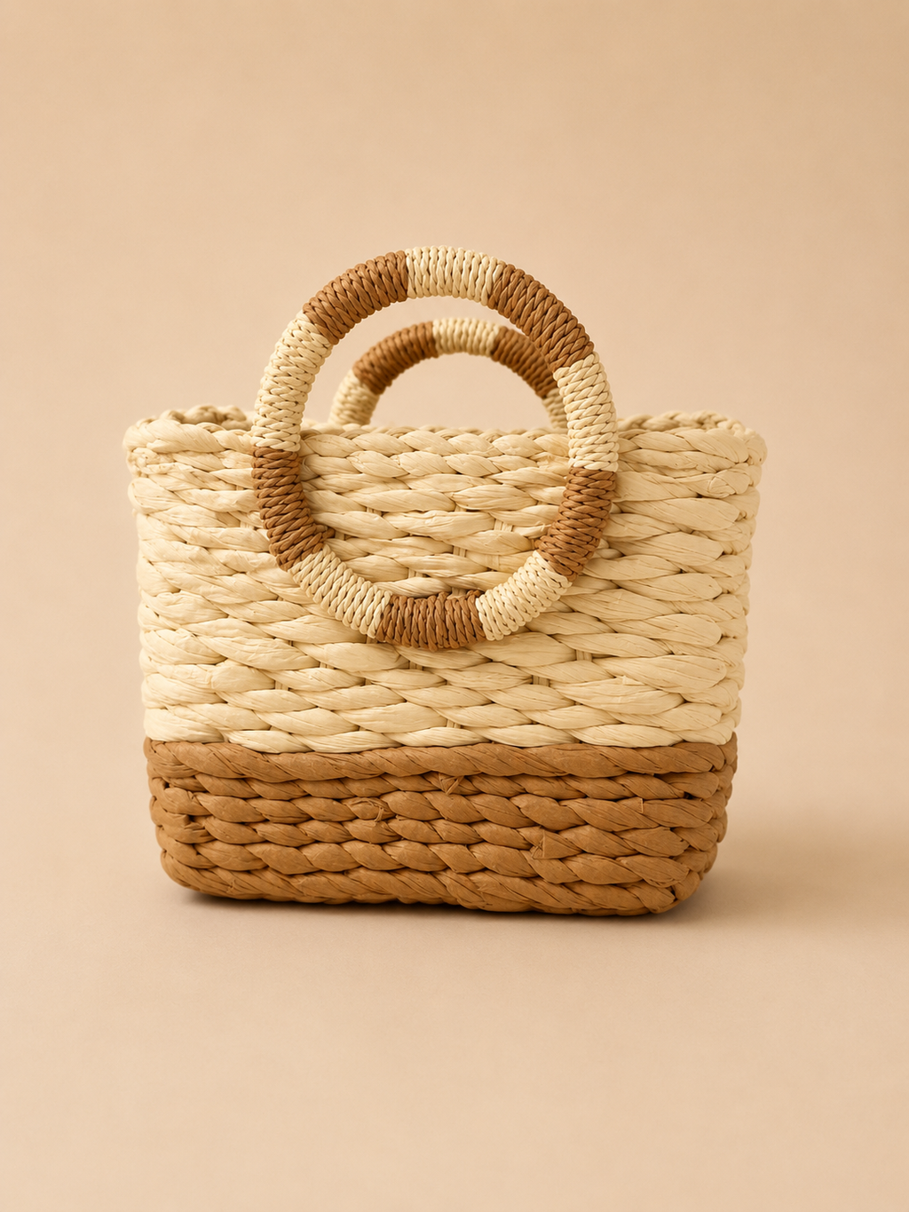Bolso de Rafia bicolor