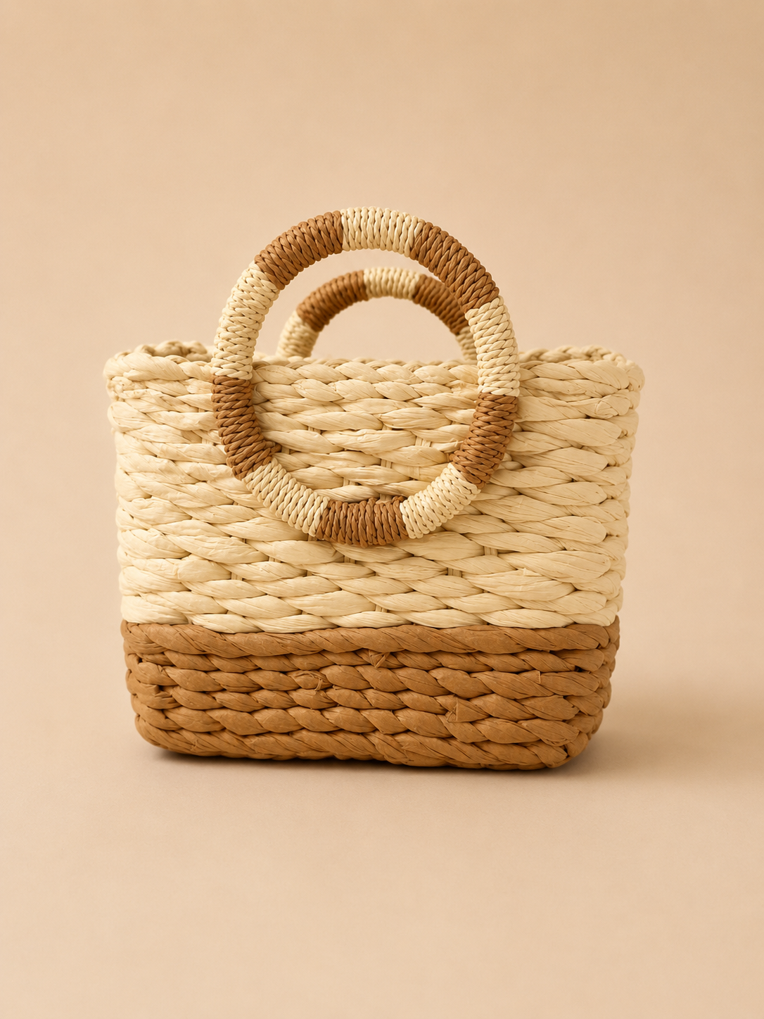 Bolso de Rafia bicolor