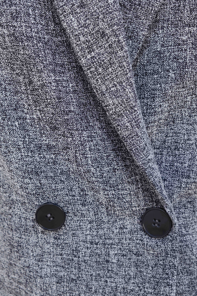 Blazer estructura cruzada croped