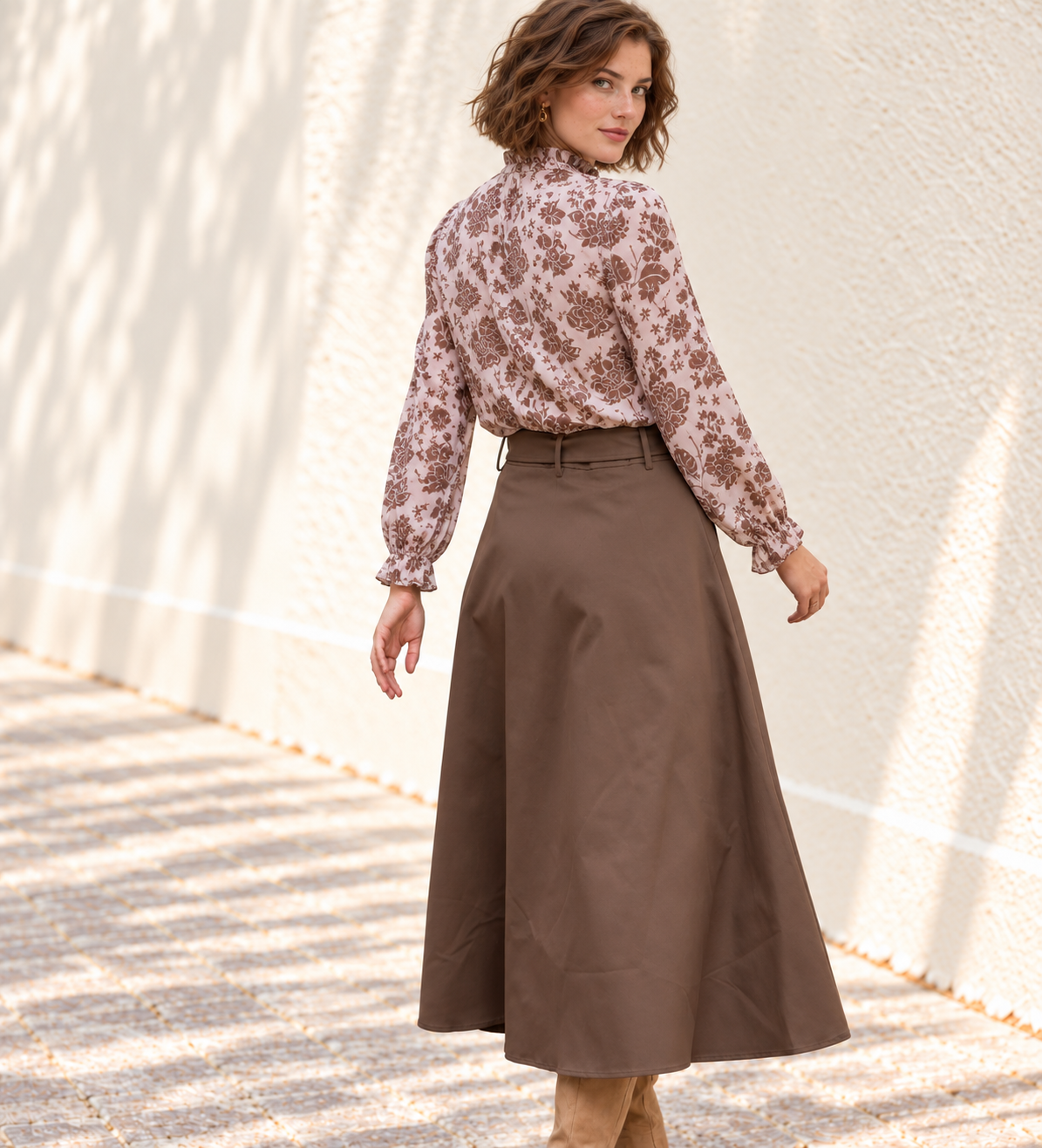 FALDA TRENCH CHOCOLATE