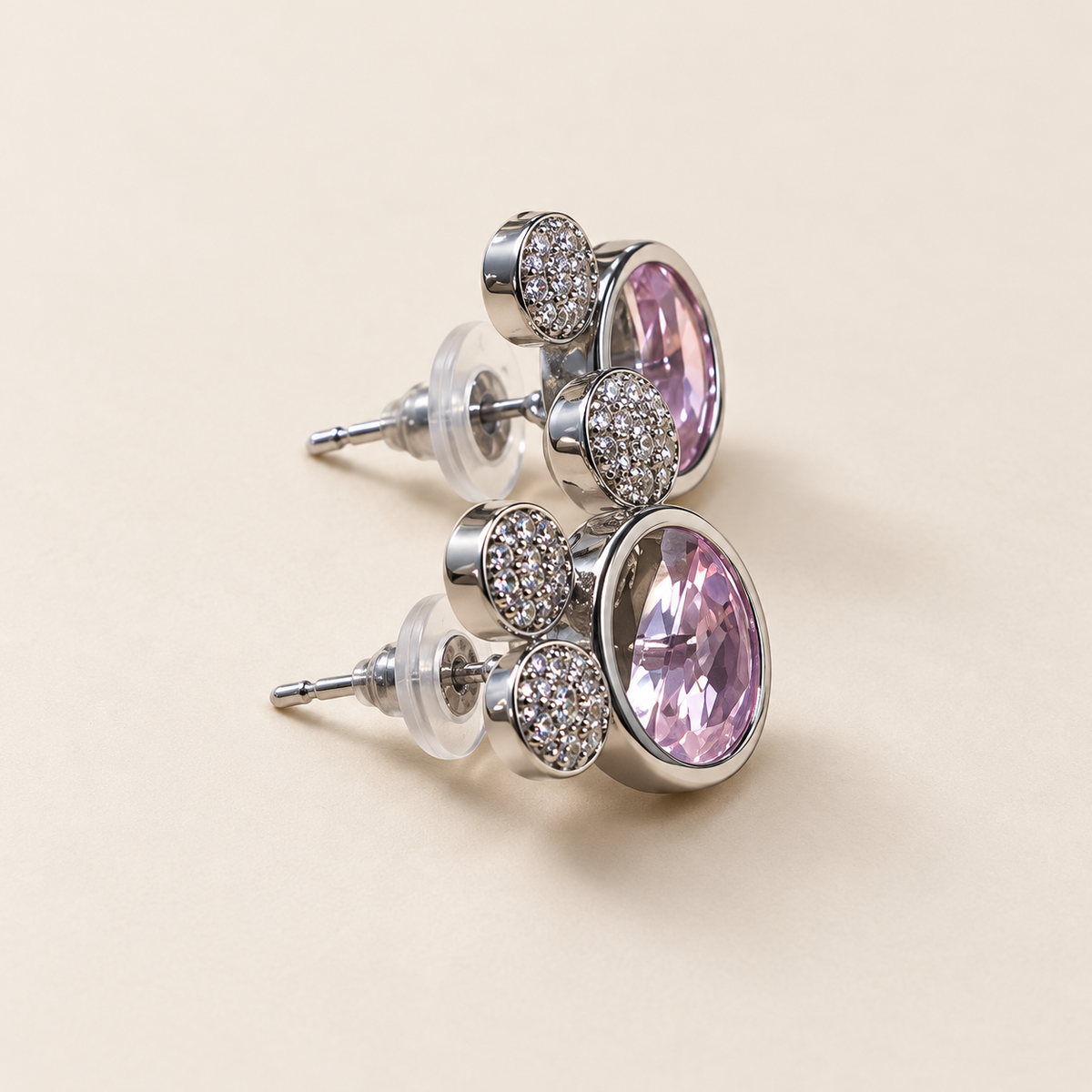 PENDIENTES DE ACERO CON DETALLES