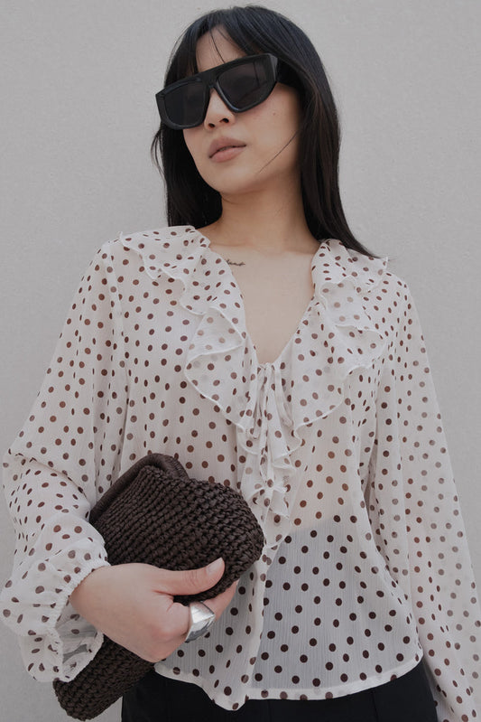 BLUSA VOLANTES LUNARES