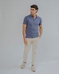 POLO BÁSICO REGULAR FIT AZUL