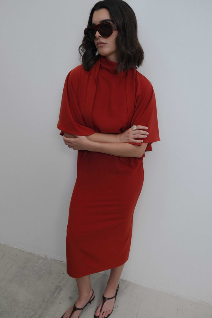 VESTIDO MIDI LAZADA