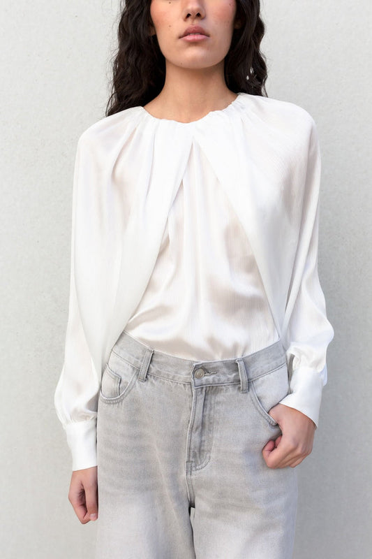 BLUSA SATINADA