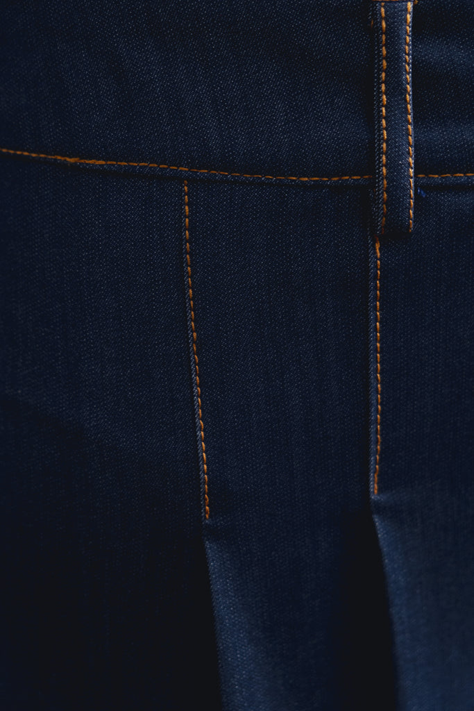 BERMUDA FLUIDA EFECTO DENIM