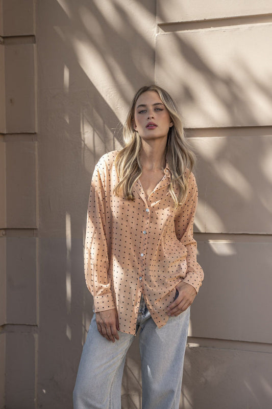 CAMISA ESTAMPADA LUNARES
