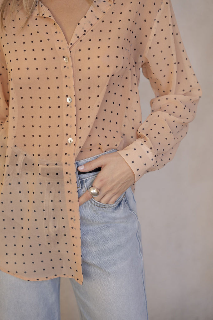 CAMISA ESTAMPADA LUNARES
